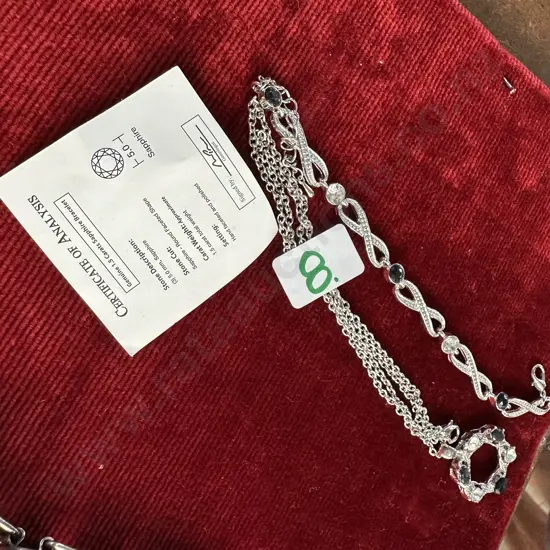 Sapphire neckless and brooch