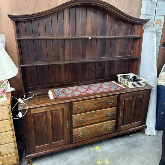 solid hutch dresser
