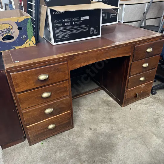 large colonial desk with Brass pulls