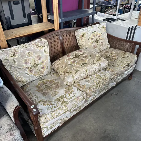 wicker back sofa