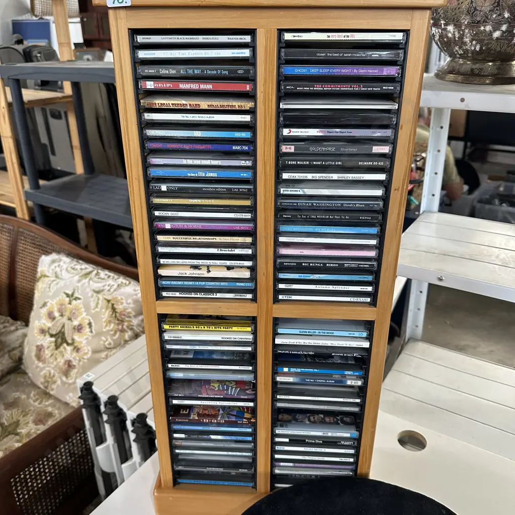CDs & stand, desk, rotation plus suitcase Image 1++