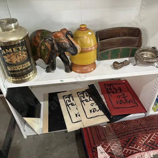 decorative items plus art and solid door knocker part