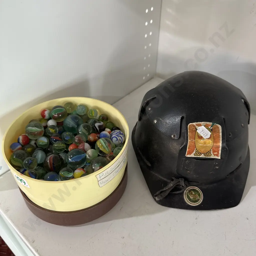 marble collection and helmet Image 1++