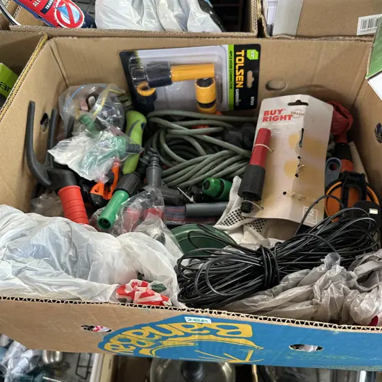 Box of gardening products - some new