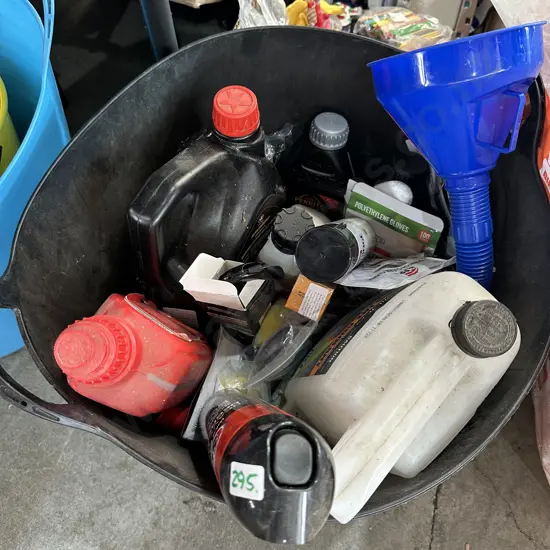 Basket of Oils etc.