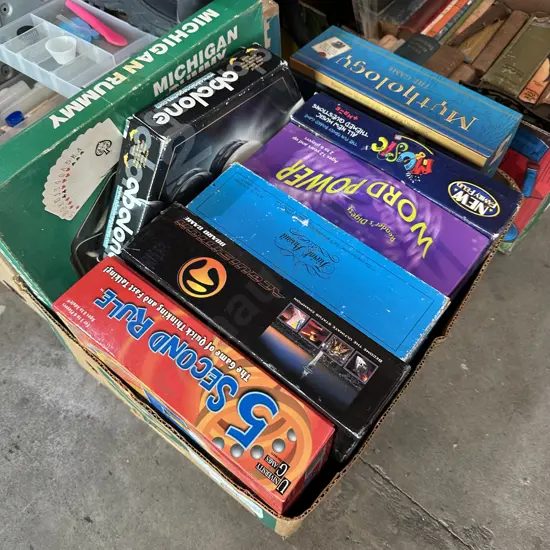 Box of games.