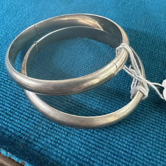 Pr Sterling silver braclets 30g
