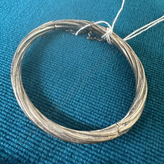 Antique twisted Sterling silver braclet 15.5g