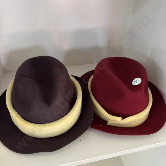 2 new felt hats