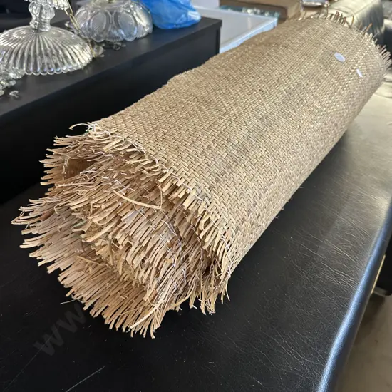 large roll of woven matting