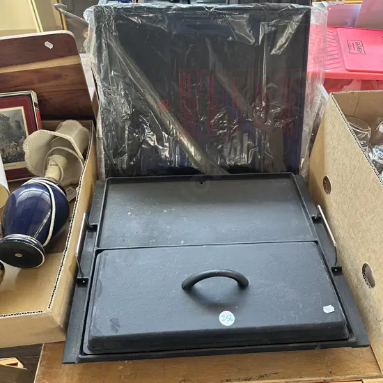 2 x new BBQ plates both 48 x 40cm