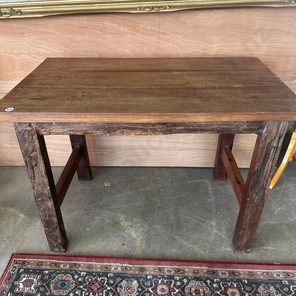 solid rustic Teak table 1000 x 580 Image 1++