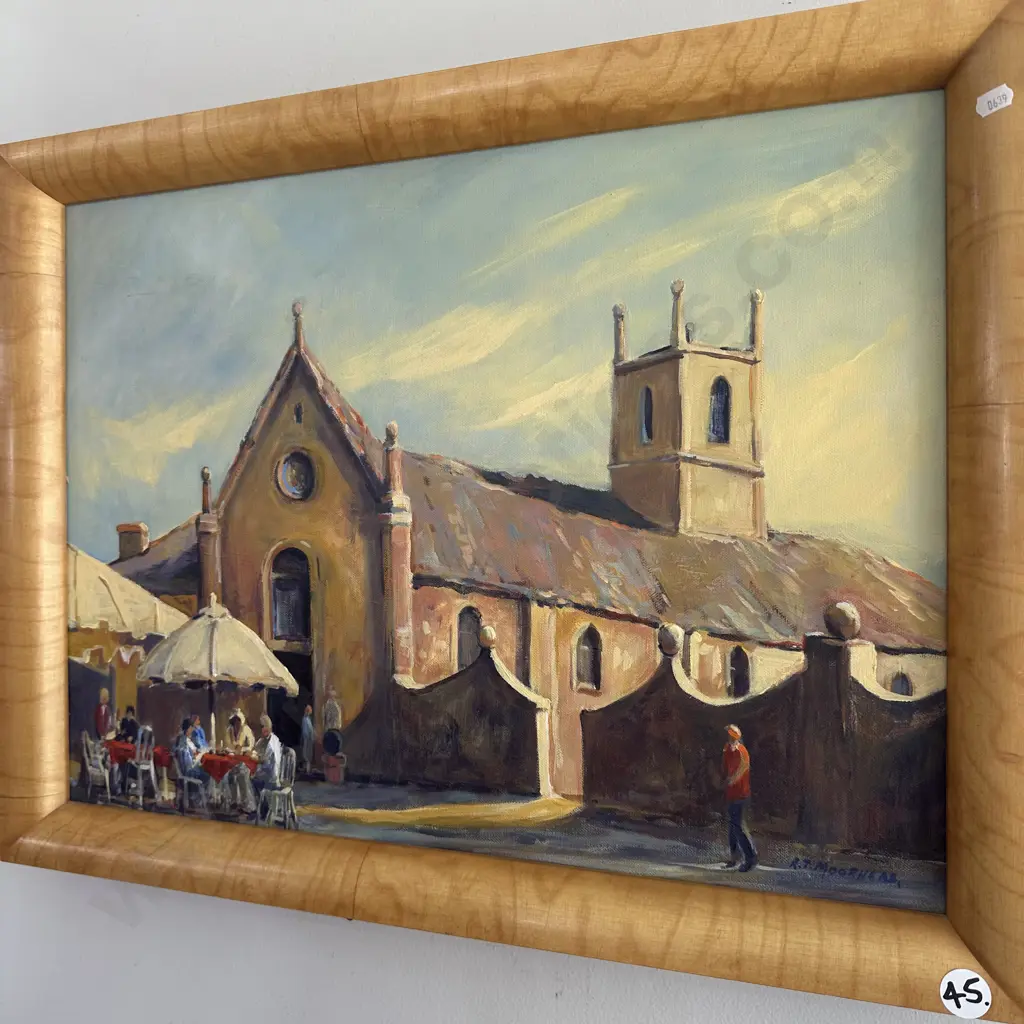 RT Moorhead painting in Burr Kauri frame Image 1++