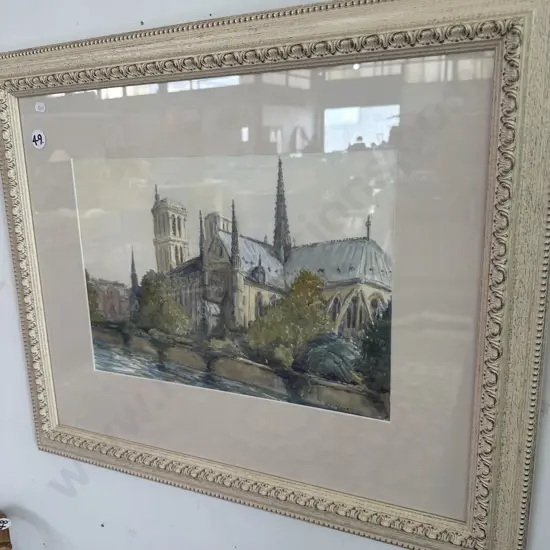 RT Moorhead watercolour - Notre Dame 2007