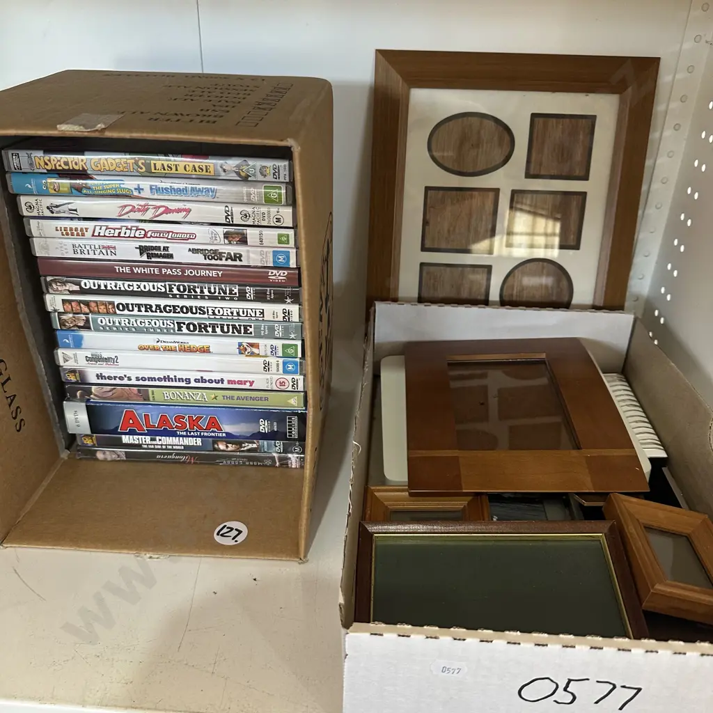 photo frame and DVDs Image 1++