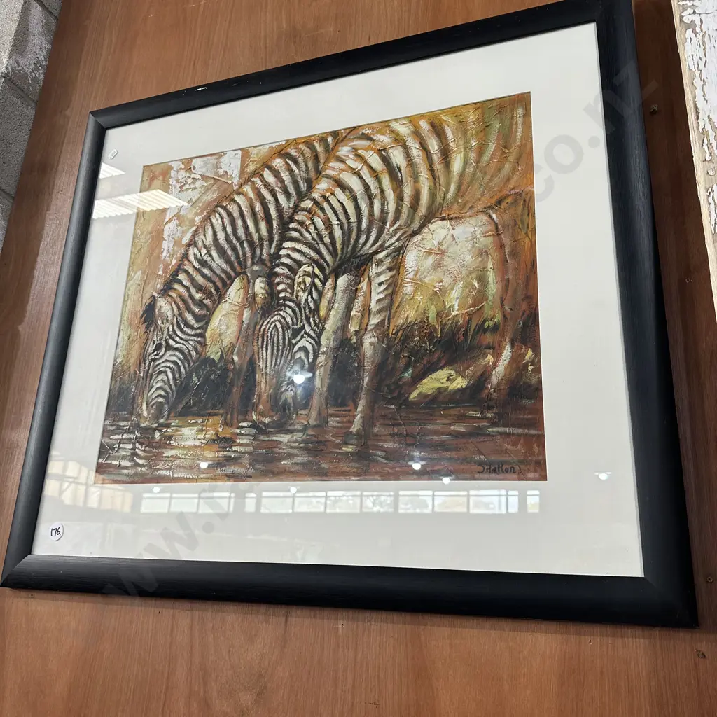 painting by Sharon, plus 2 bar stools Image 1++