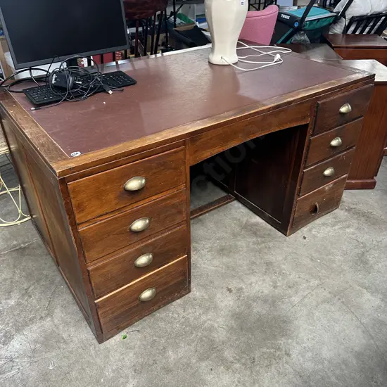 large colonial desk with Brass pulls