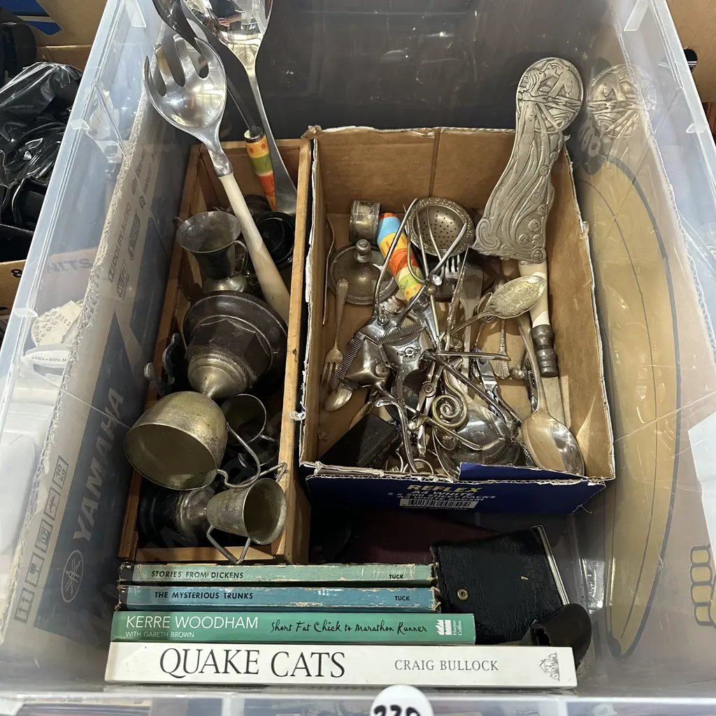 Box of assorted items Image 1++