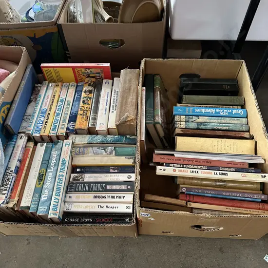 Two boxes of books.