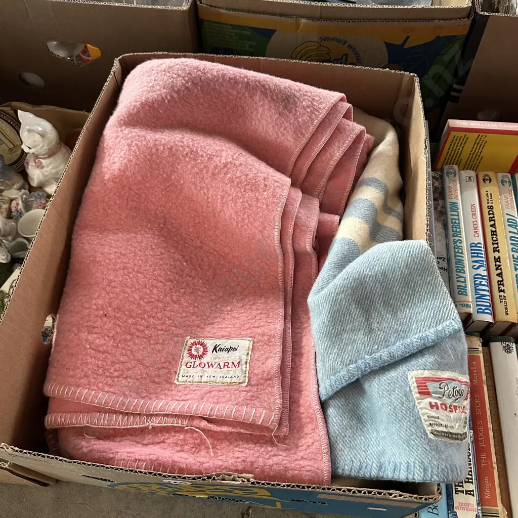 Two vintage New Zealand made blankets. Image 1++