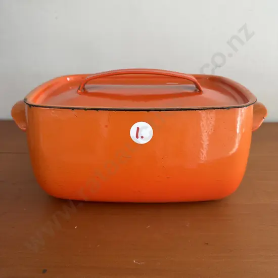 French 10.5 inch enameled dish