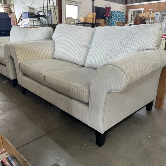 Pr of tidy sofas