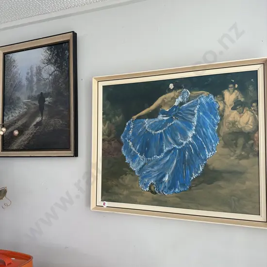 Blue lady plus other print