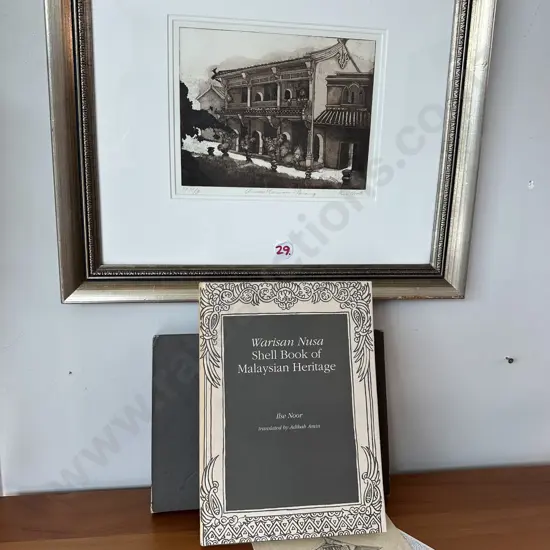 Malaysian heritage book & ltd edition framed art by Ilse Noor