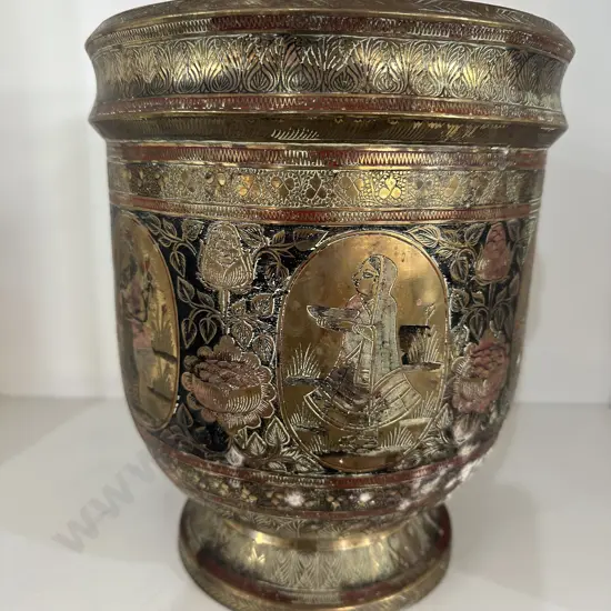 Indian brass planter