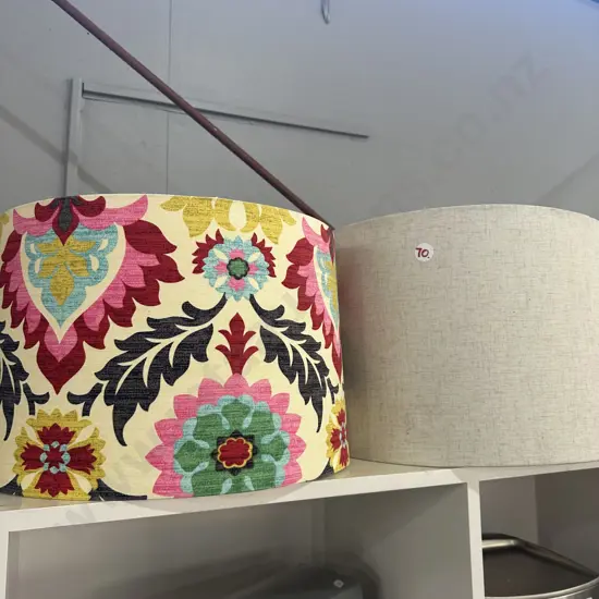 2 lamp shades