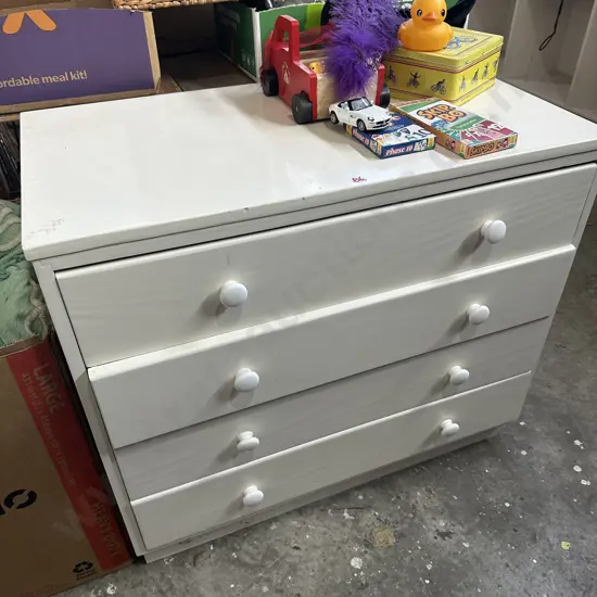 Painted Pine chest drawers