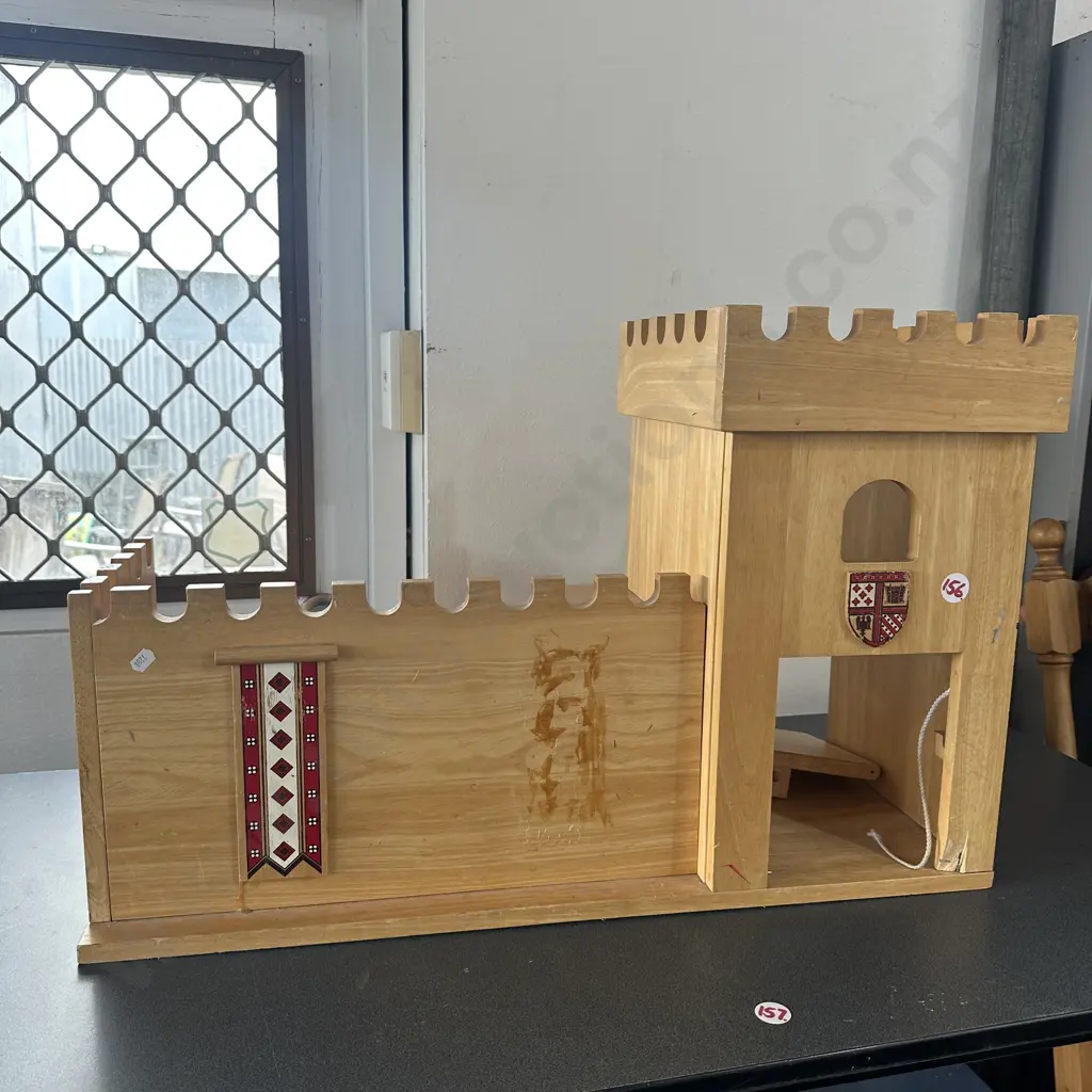 toy wooden castle- damaged drawbridge Image 1++