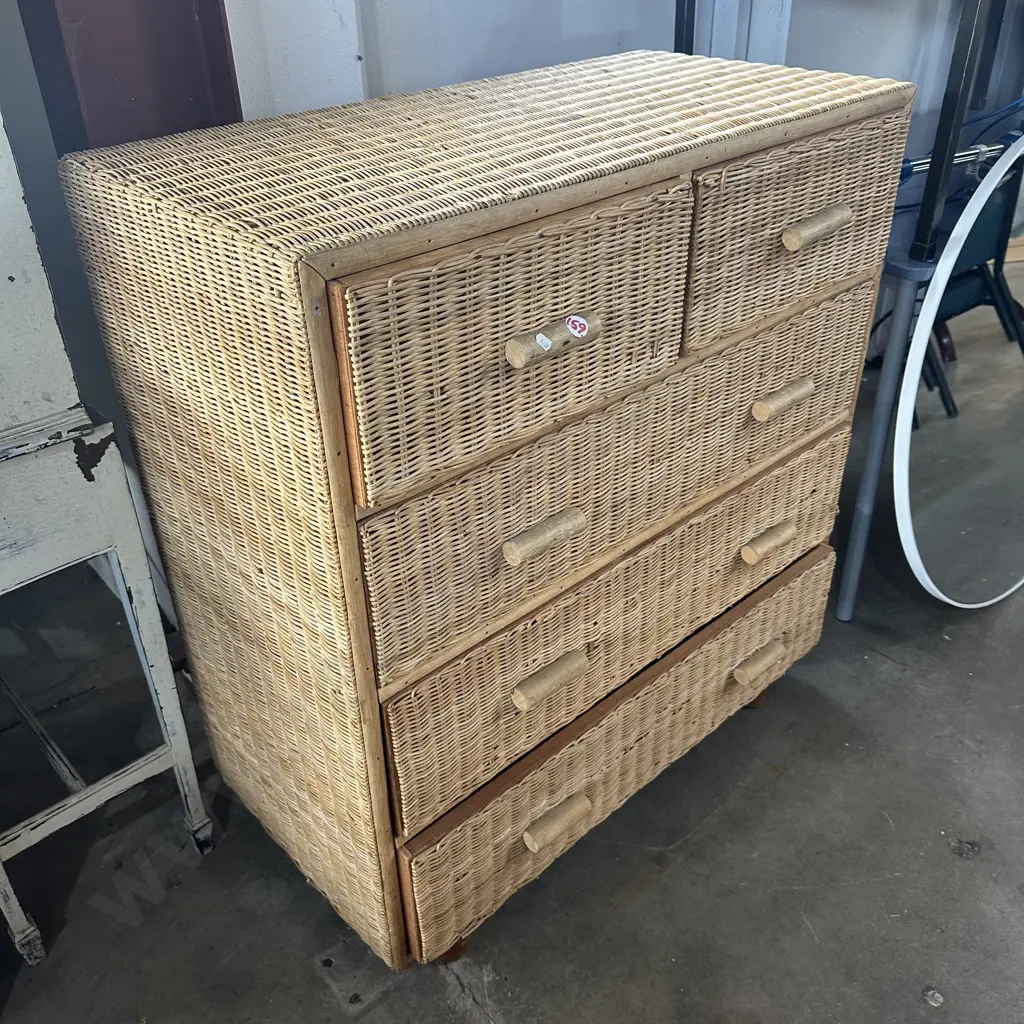 wicker chest drawers Image 1++