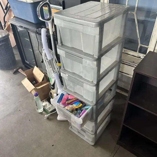 plastic drawers plus contents