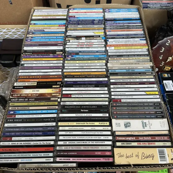 Large box of CDs