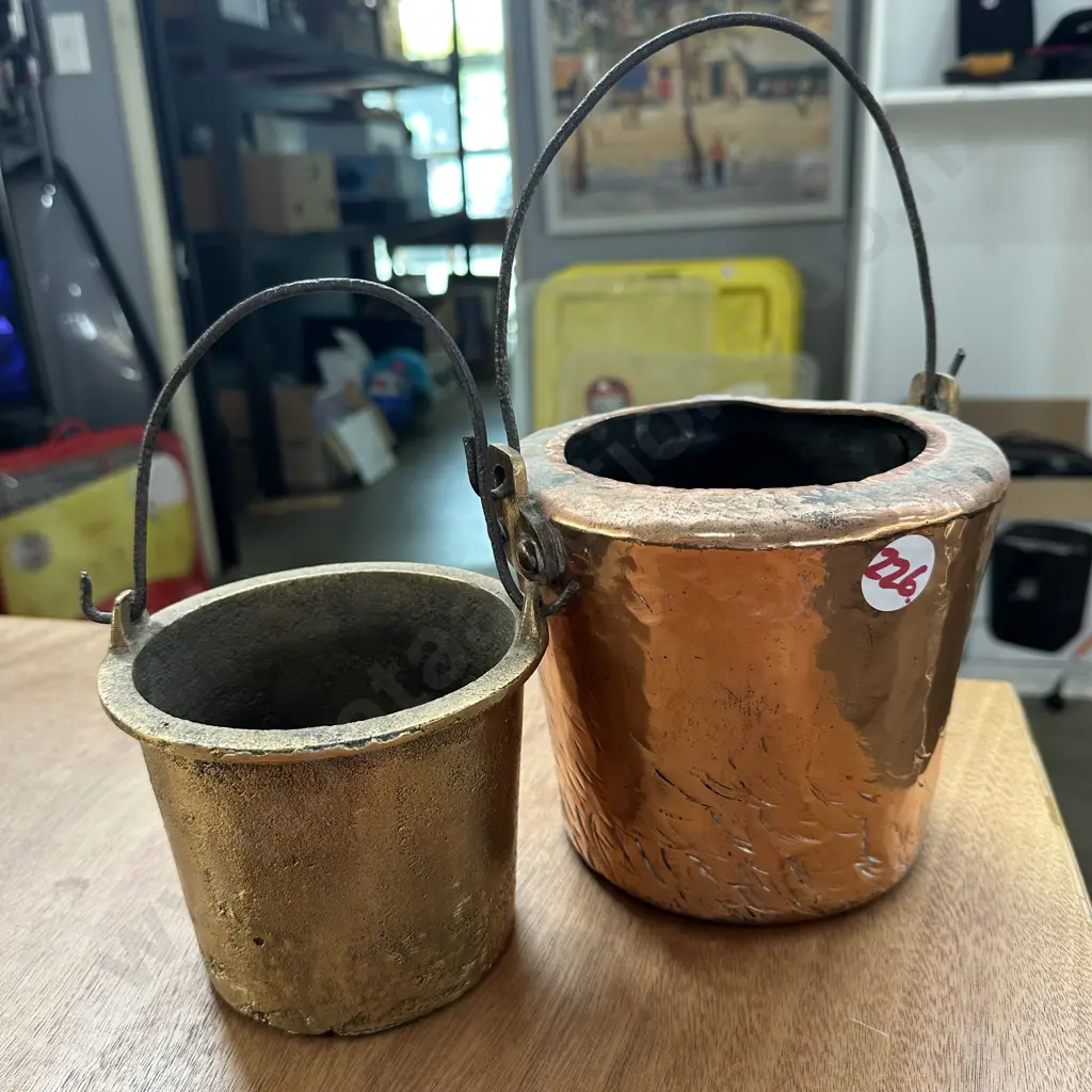 Copper glue pot. Image 1++