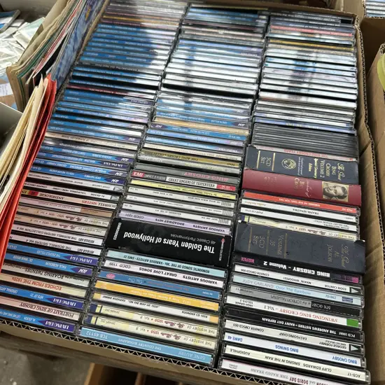 Large box of CDs