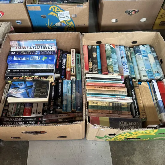 Two boxes of books.