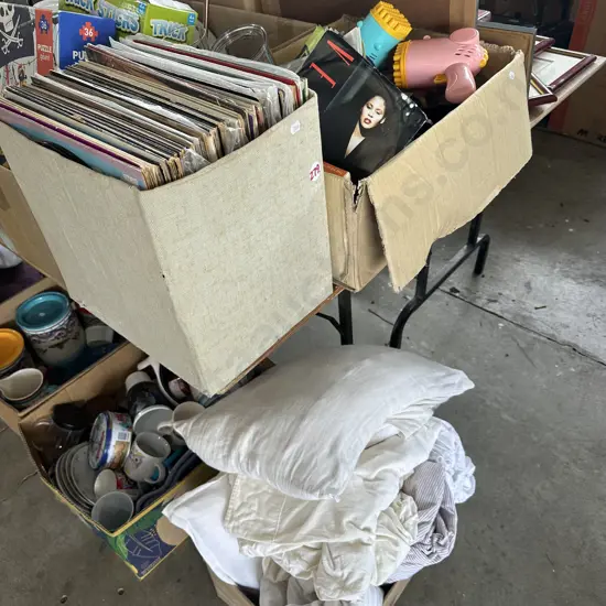 Records, bedding etc.