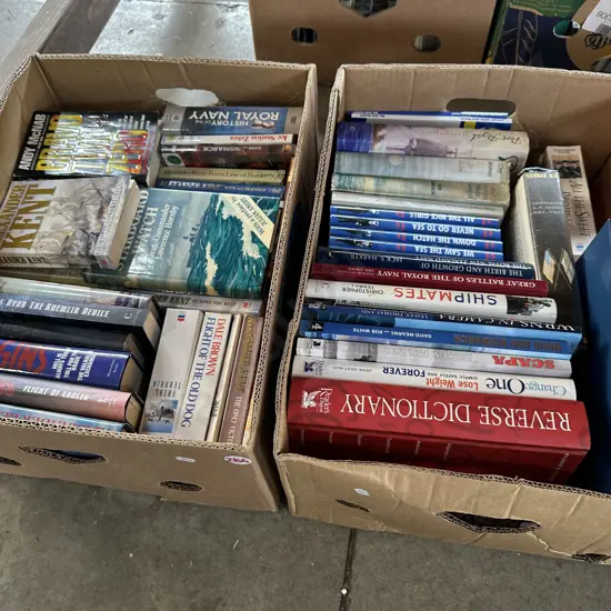 Two boxes of books.