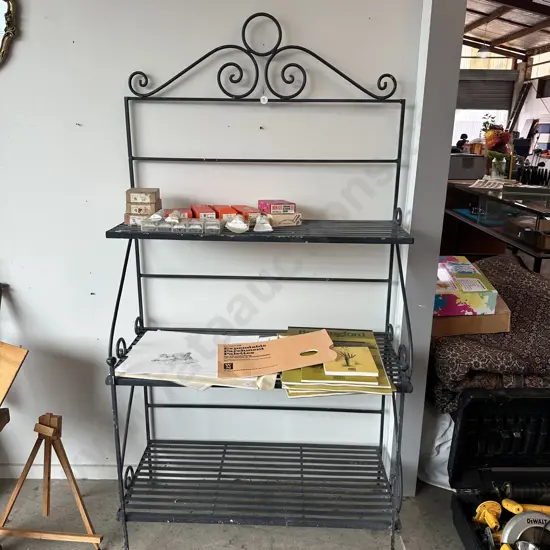 wrough iron bakers stand