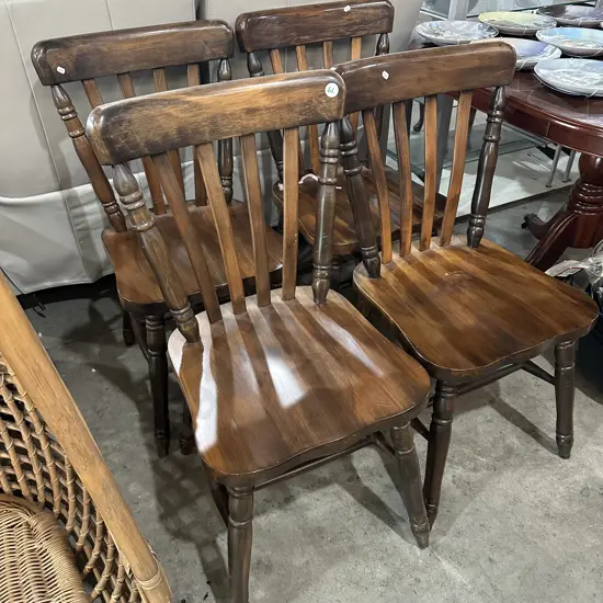 Millbrook furnture set of 4 native wooden chairs