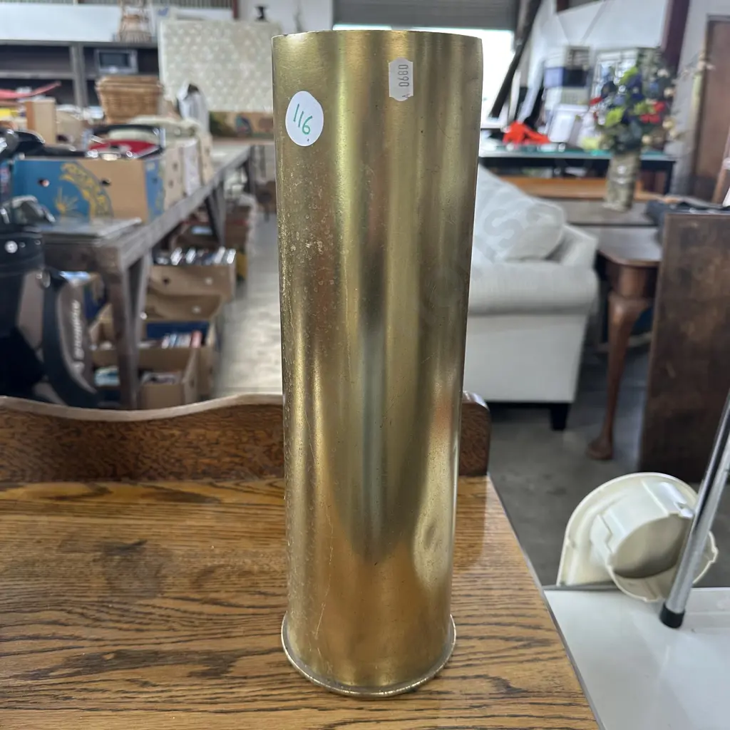 large 14 1/2 inch Brass shell Image 1++