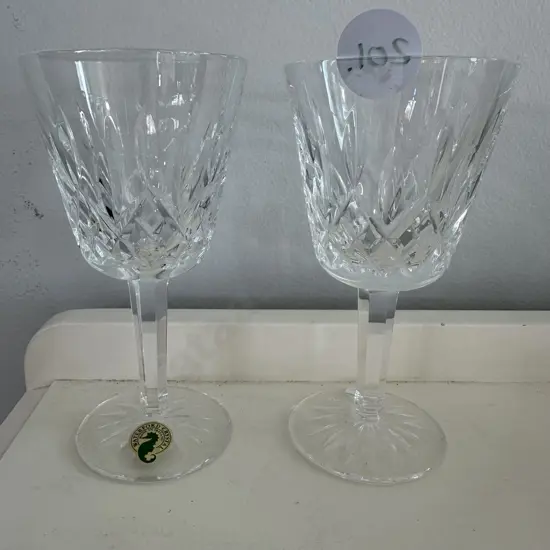 Pr Waterford wine glasses