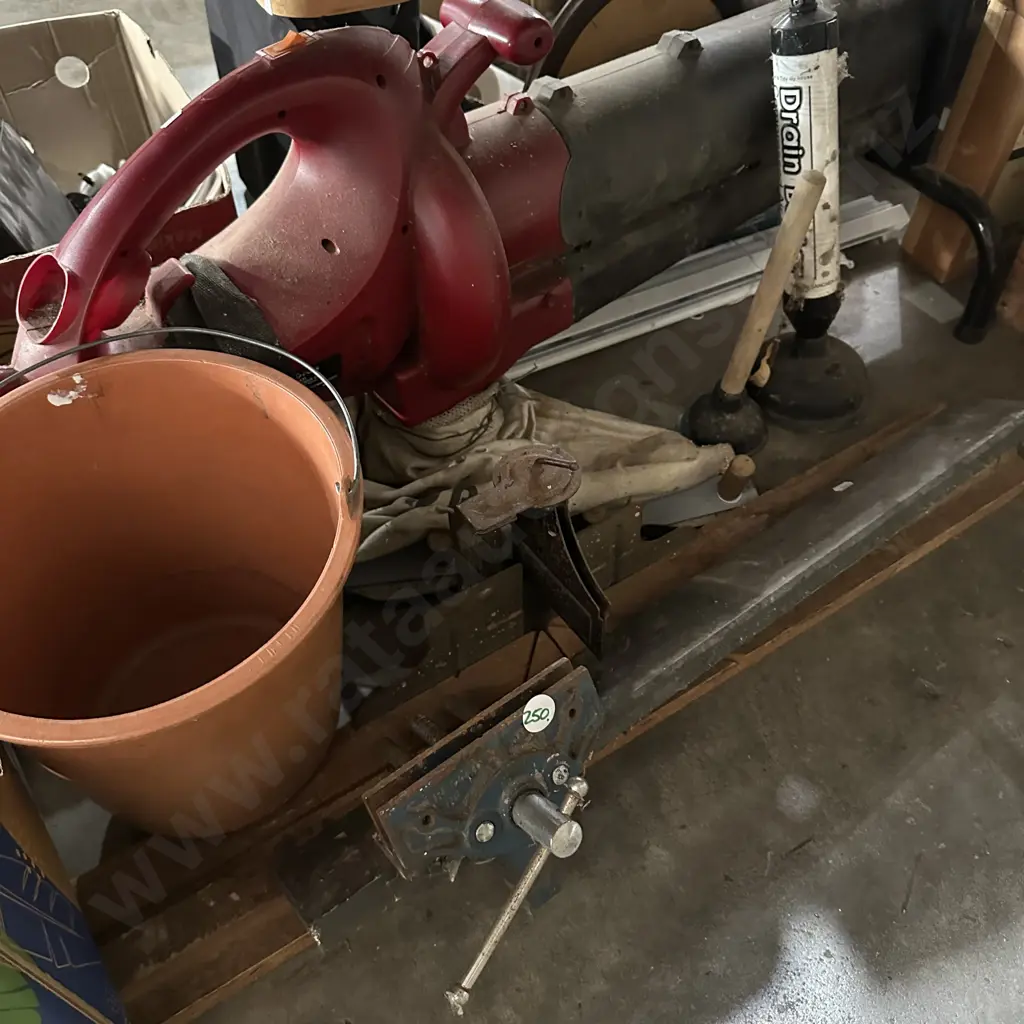 Blower vac and vice etc. Image 1++