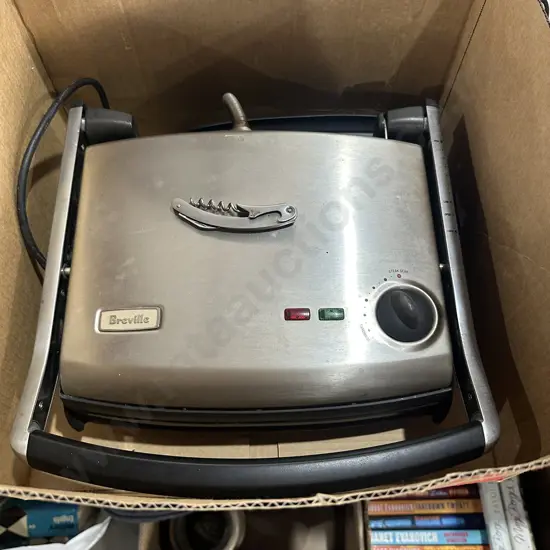 Breville electric grill plus pocket knife.