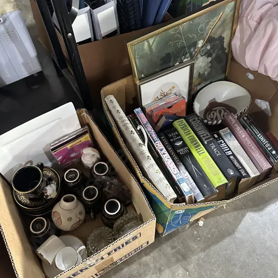 Two boxes assorted.