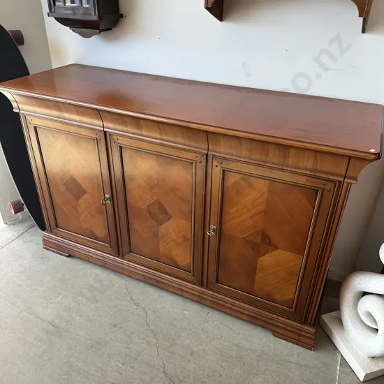 Matching Italian made sideboard with 3 drawers 1560mm