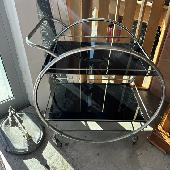 Art Deco drinks trolley