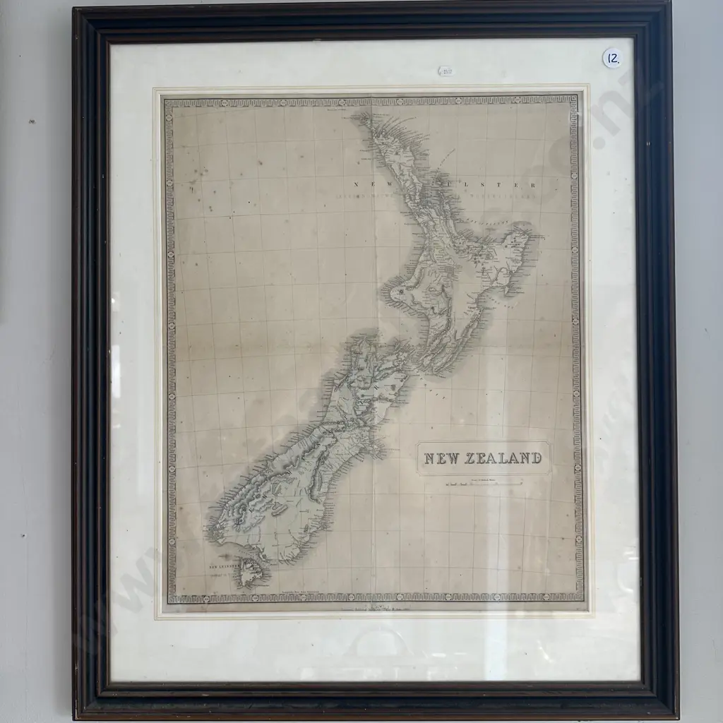 1852 map of New Zealand Image 1++